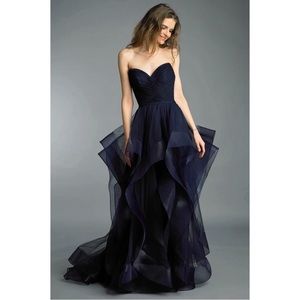 Basix Strapless Ball Gown (navy)